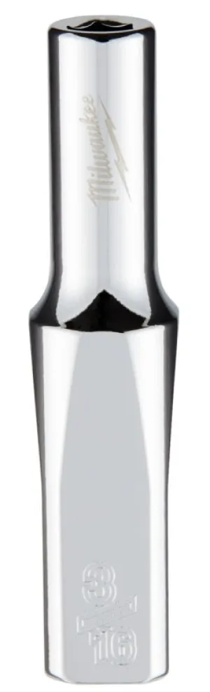 Milwaukee 45-34-9012 Socket, 3/16 in Socket, 1/4 in Drive, 6-Point, Chrome Vanadium Steel, Chrome :CD: QUANTITY: 1