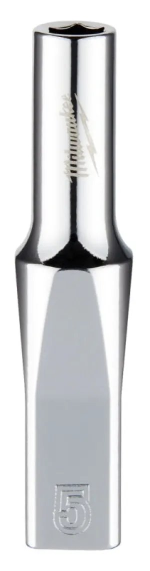 Milwaukee 45-34-9042 Socket, 5 mm Socket, 1/4 in Drive, 6-Point, Chrome Vanadium Steel, Chrome :CD: QUANTITY: 1