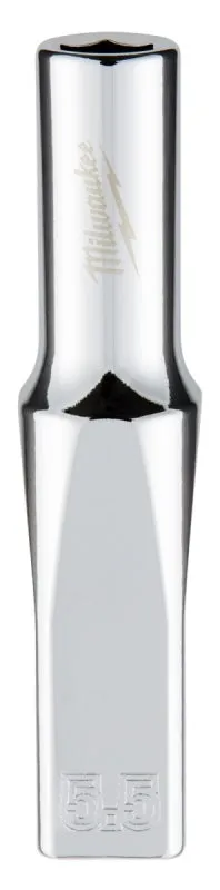 Milwaukee 45-34-9043 Socket, 5.5 mm Socket, 1/4 in Drive, 6-Point, Chrome Vanadium Steel, Chrome :CD: QUANTITY: 1