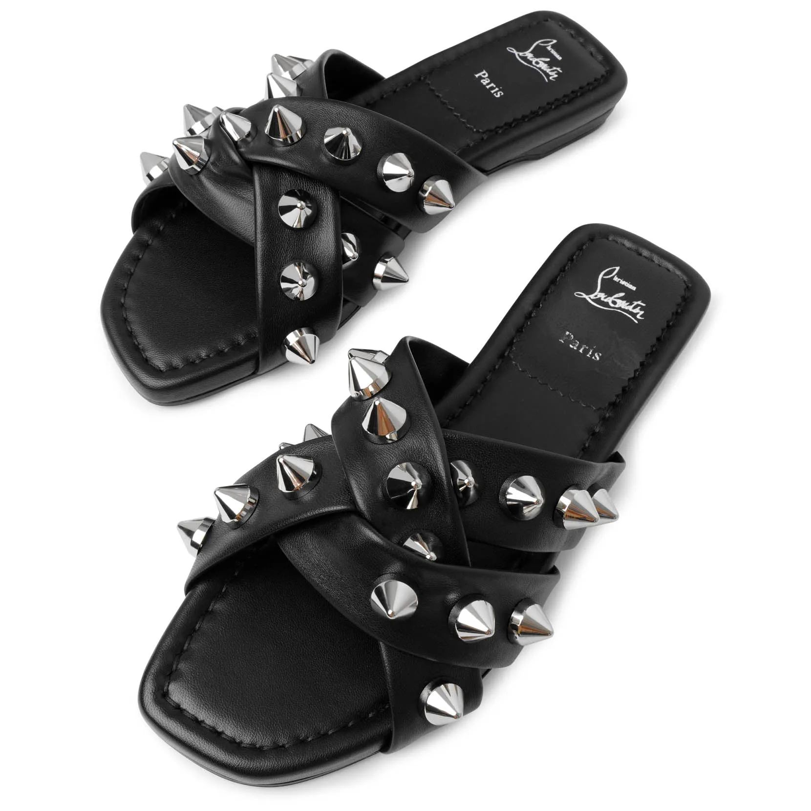 Miss spika club black flats