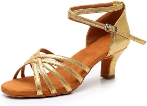 MSMAX Women's Practice Ballroom Dancing Shoes Indoor Performance Latin Dance Shoes for Woman
