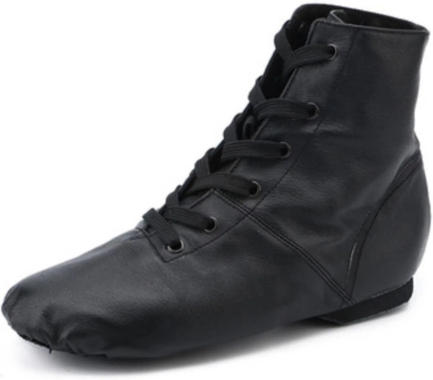 ONAIC Womens Ballroom Dance Shoes Jazz Boot Shoes Closed Toe Lace-Up Modern Salsa Shoes Platform Shoes