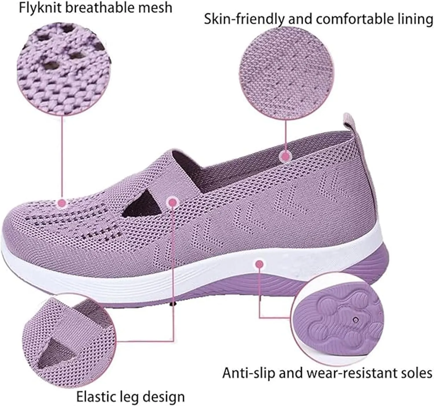 Orthopedic Shoes for Women, Zapatos Ortopdicos para Mujer, Orthoture Womens Shoes Breathable Soft Comfort Wear Shoes