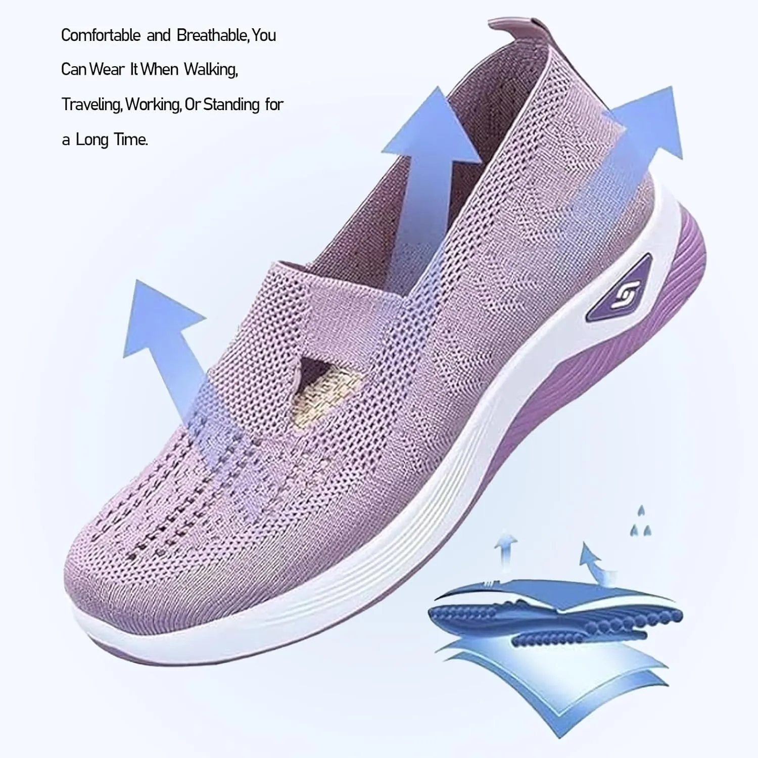 Orthopedic Shoes for Women, Zapatos Ortopdicos para Mujer, Orthoture Womens Shoes Breathable Soft Comfort Wear Shoes