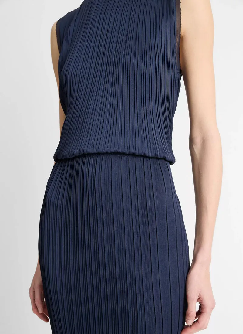 Pleated Straight Pull On Skirt