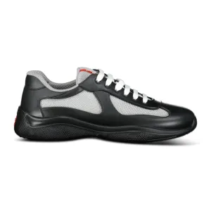 Prada Americas Cup Sneakers Soft Rubber Black & Grey Mesh