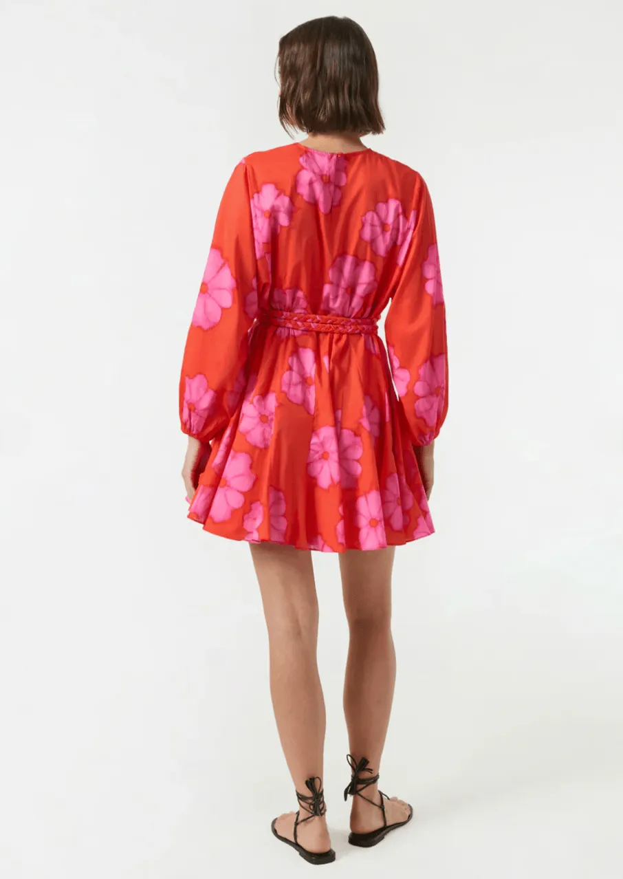 RHODE Ella Dress Scarlet Bombay