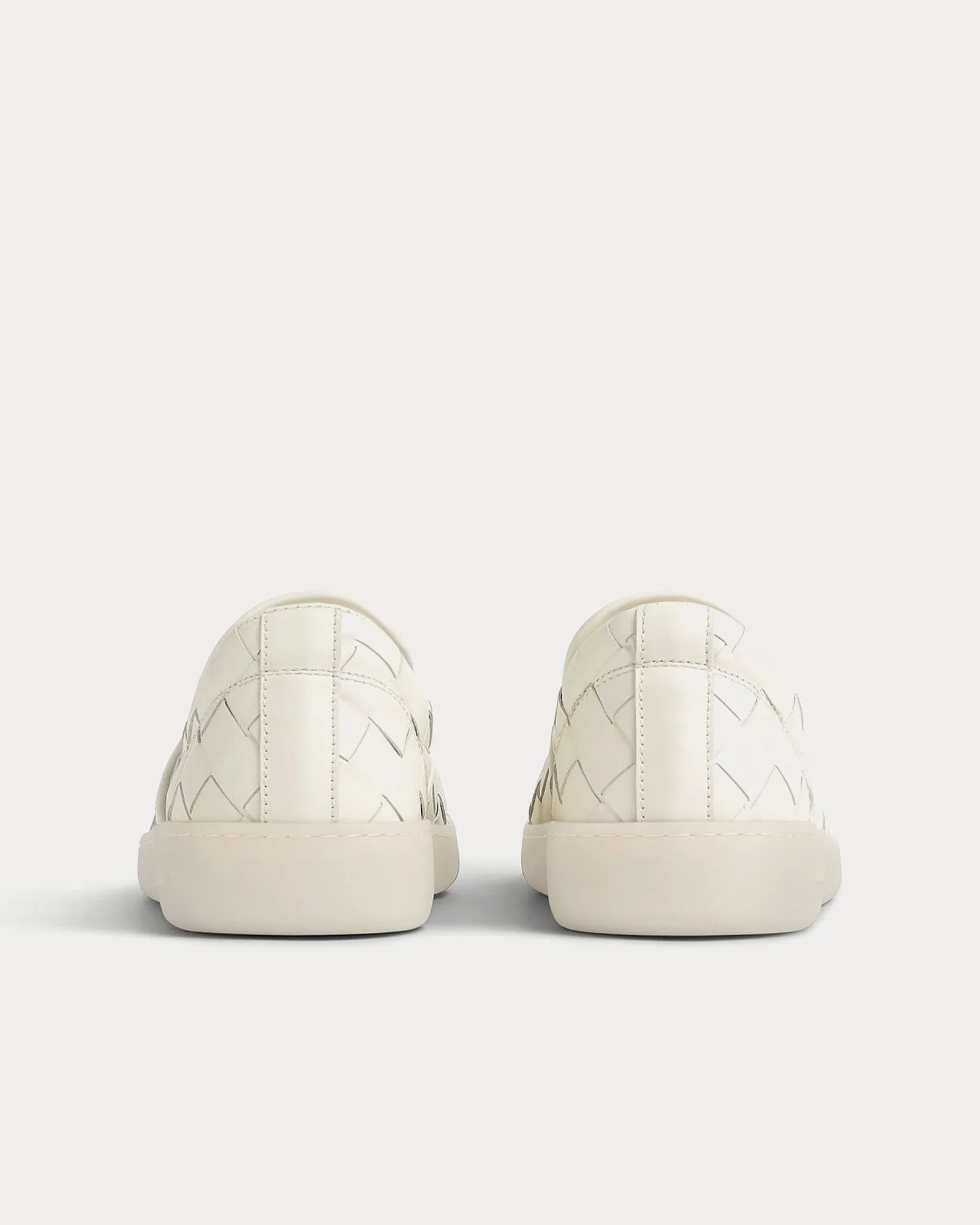 Sawyer Intrecciato White Slip On Sneakers