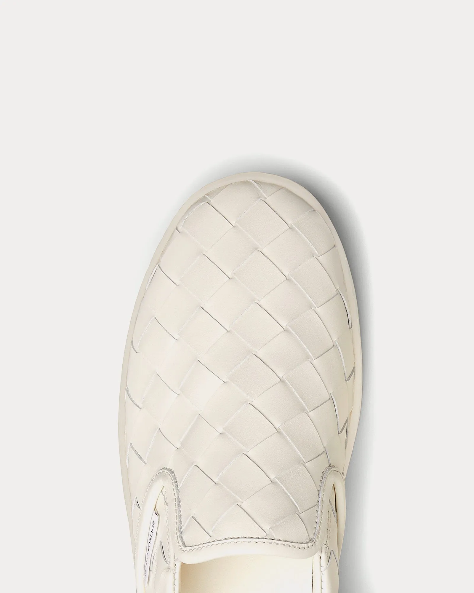 Sawyer Intrecciato White Slip On Sneakers