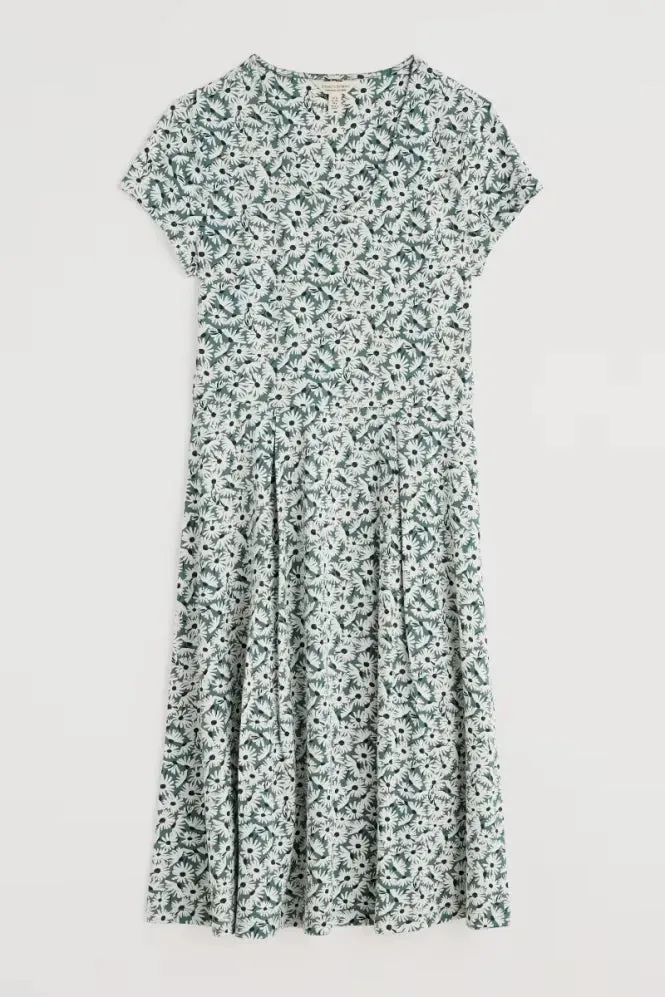 Seasalt Pier view jersey dress Daisy Nettle