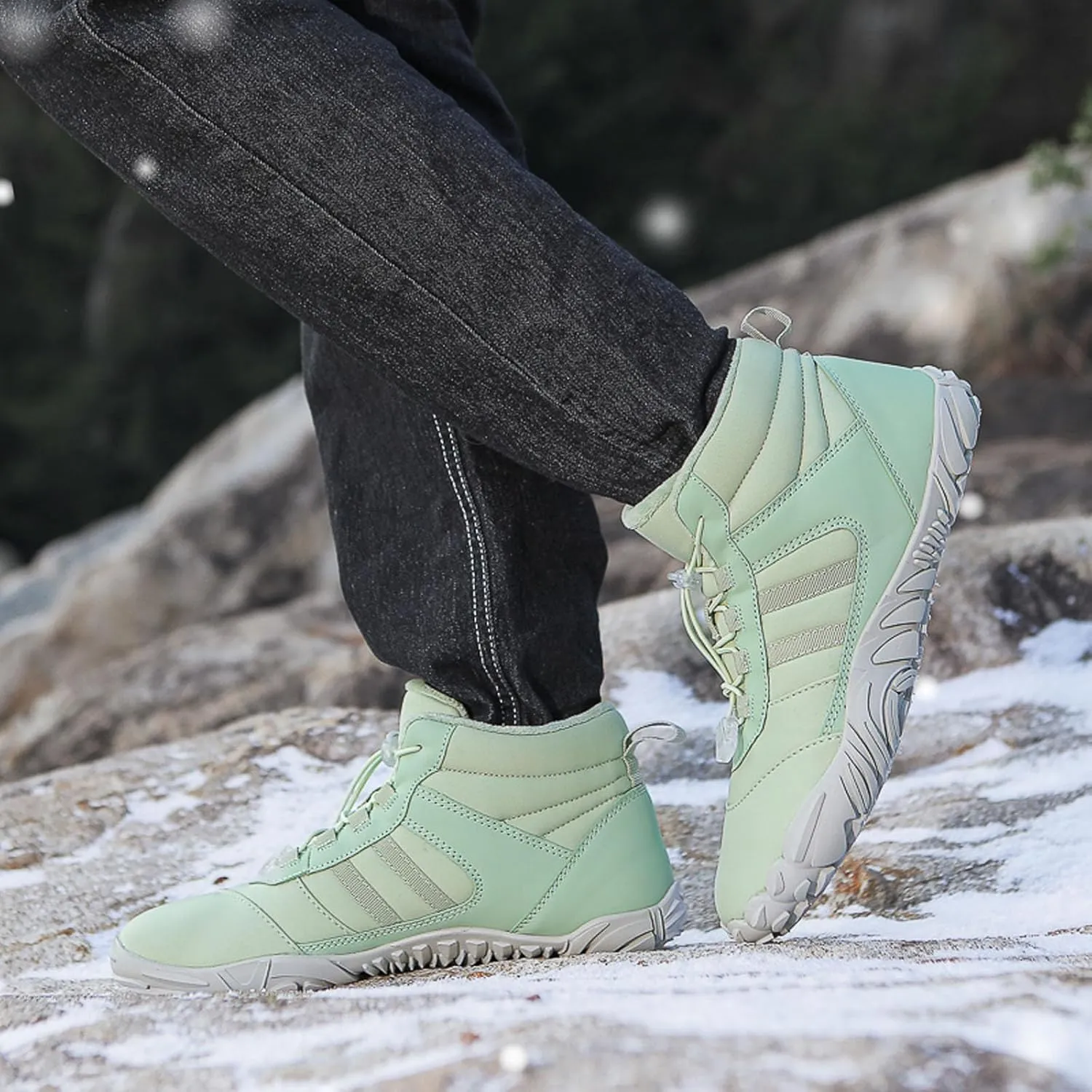 SECHRITE Women Barefoot Shoes Mens Minimalist Zero Drop Boots Wide Toe Box Toes Sneakers Workout Footwear Shoes