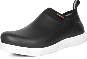 Showave Non Slip Work Shoes for Men Waterproof Oil & Slip Resistant Food Servise Shoes Breathable Comfort Chief Shoe for Nurse Kitchen Restaruant Hospital