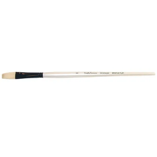 Simply Simmons Long Handle Brush - Bristle Flats 8
