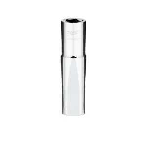 Socket - Milwaukee 1/2 in. Drive 14MM Metric 6-Point Deep Socket with FOUR FLAT™ Sides, 45-34-9138