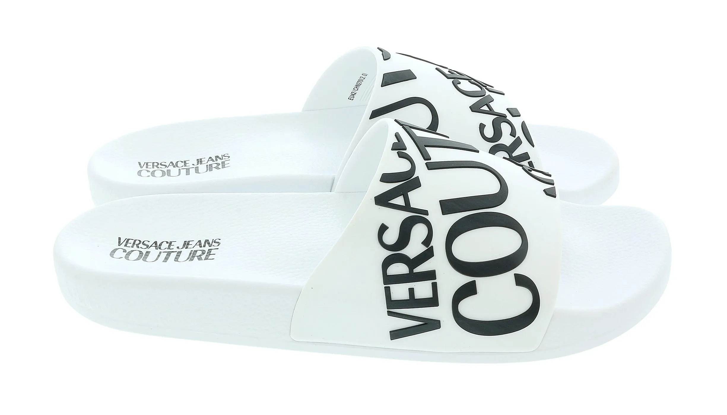 Versace Jeans Couture  Signature Pattern Pool Slide-