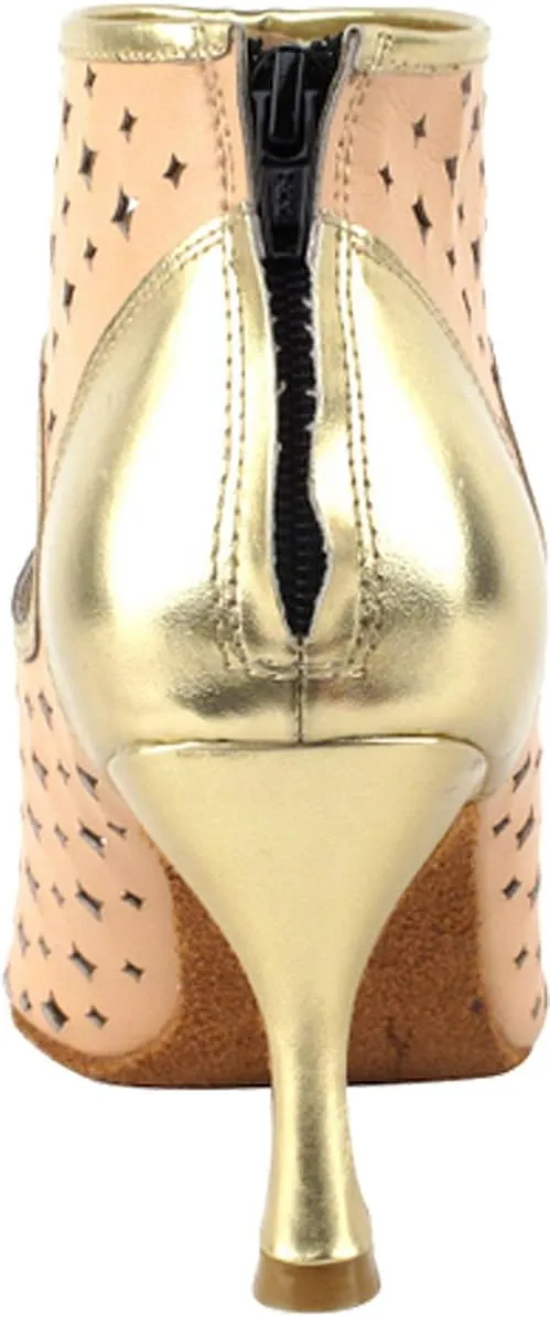Very Fine Women's Salsa Ballroom Tango Dance Shoes CD3022 Bundle with Shoe Brush 3"