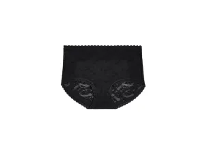 Wacoal Women's High Profile High-Cut Lace Underwear Panty, Black