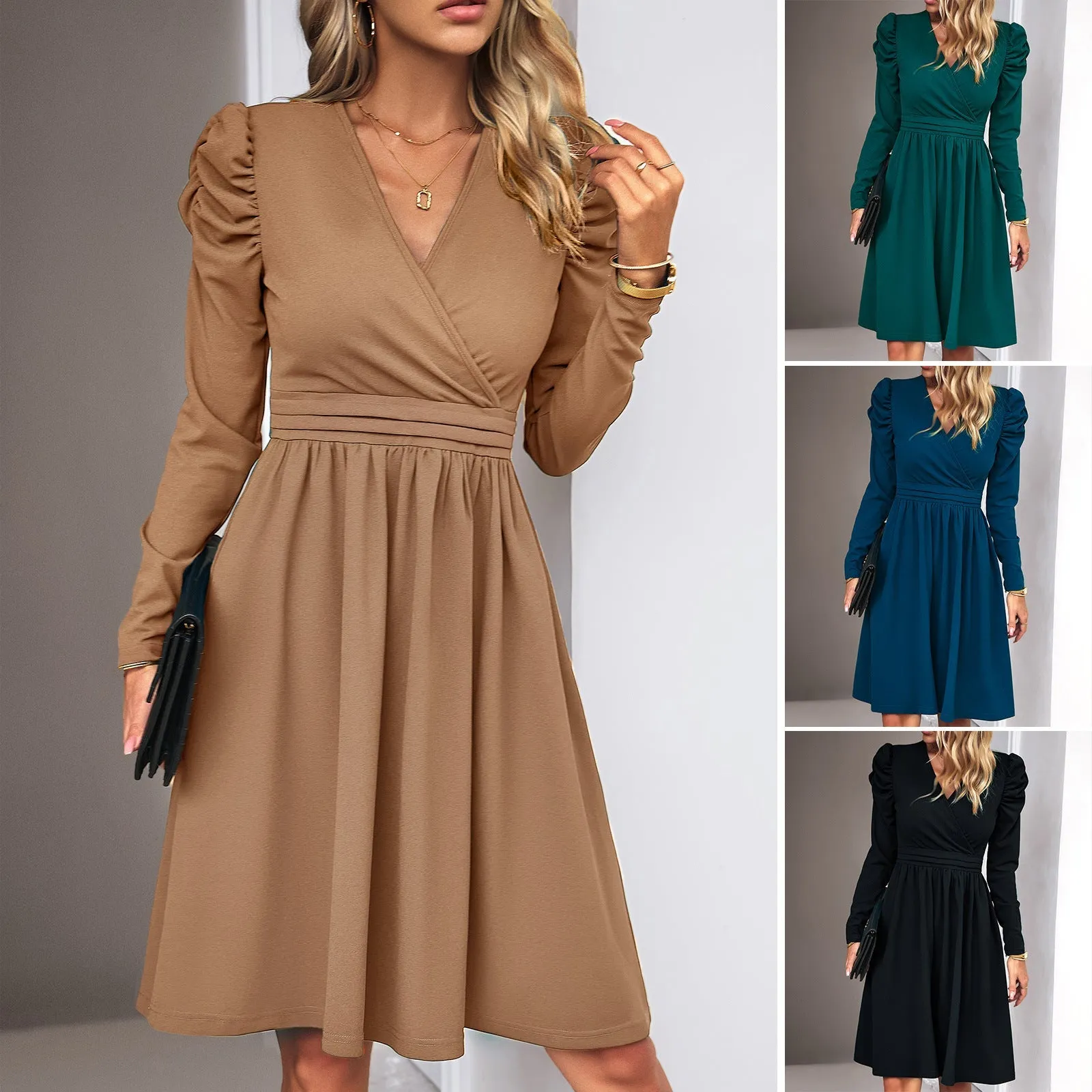 Women's Flattering Midi Dress