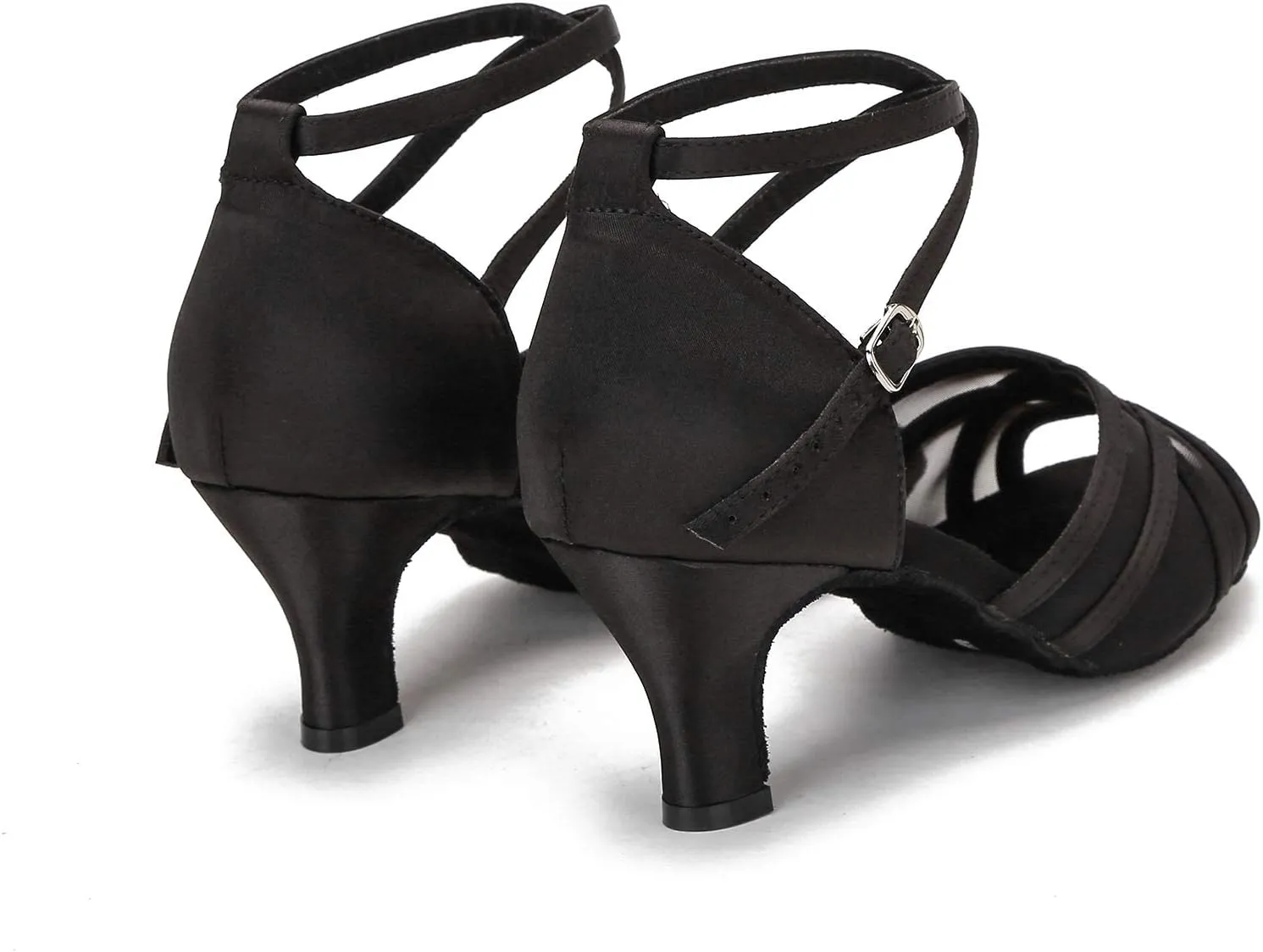 Women's Latin Dance Shoes Female's Ballroom Salsa Dance Shoes Gold Silver 2.5 Inch Heel