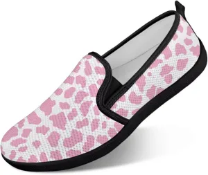 Women's Walking Shoes Fashion Casual Sneaker Comfort Flat Mesh Hand Free Low Tops Painted Sweet Dress Shoes Light - Weight Size 5.5-10.5