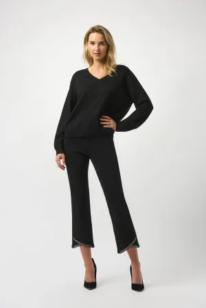 Wool Blend V-Neck Boxy Sweater