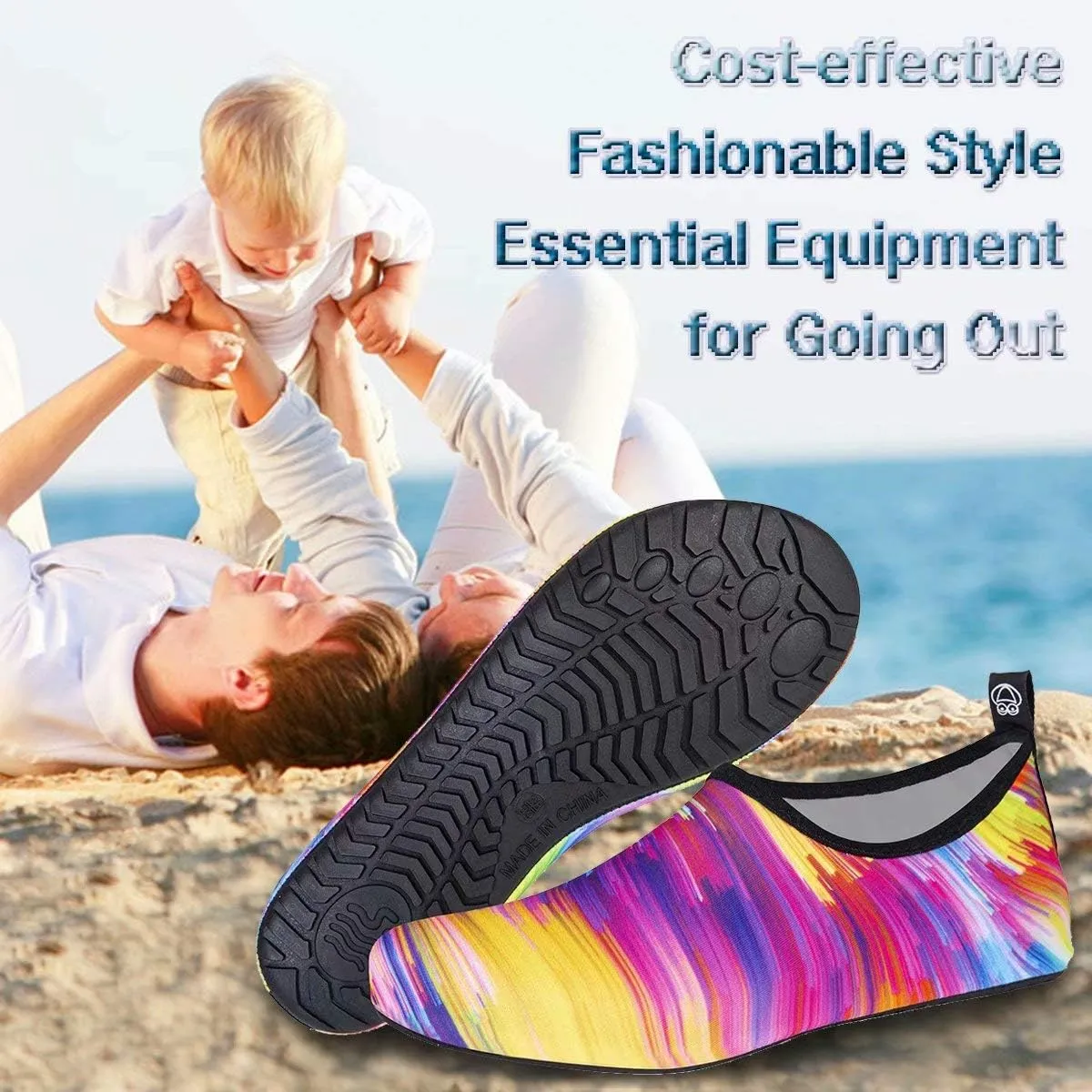 YALOX Water Shoes Women's Men's Outdoor Beach Swimming Aqua Socks Quick-Dry Barefoot Shoes Surfing Yoga Pool Exercise